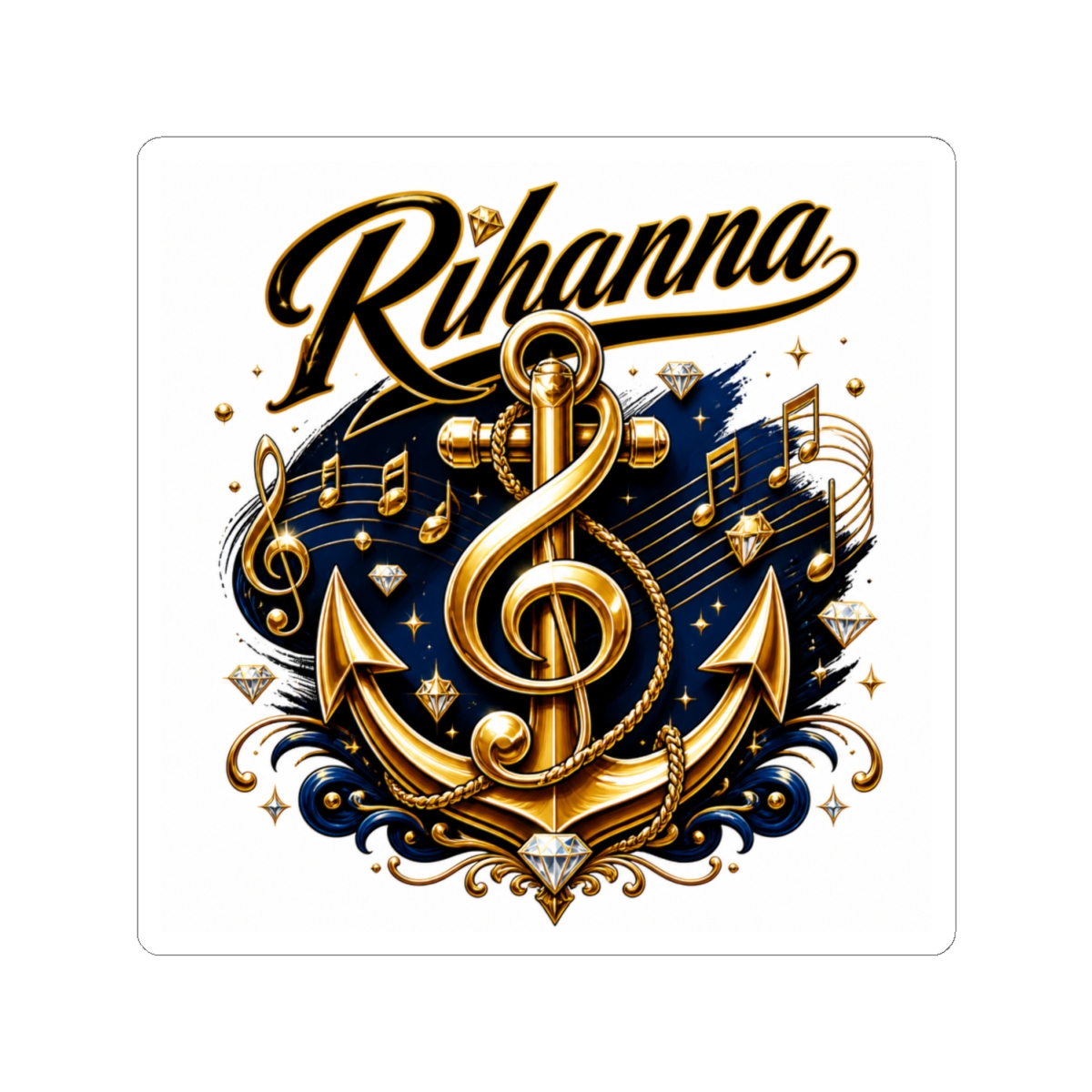 Rihanna Sticker - alternate angle 2, merchandise