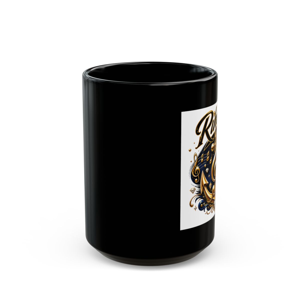 Rihanna "Rihanna" Black Mug - alternate angle 2, merchandise