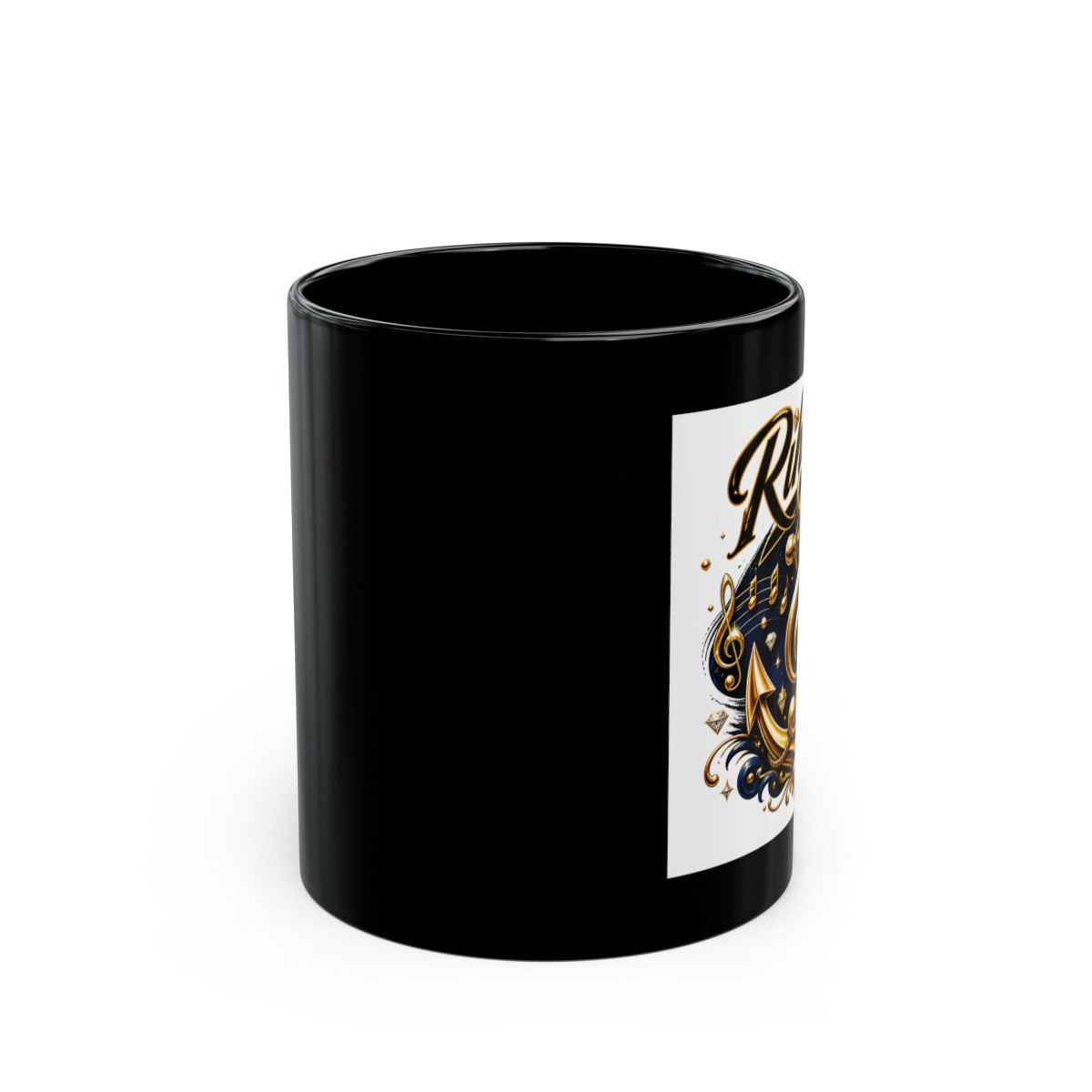 Rihanna "Rihanna" Black Mug - alternate angle 1, merchandise