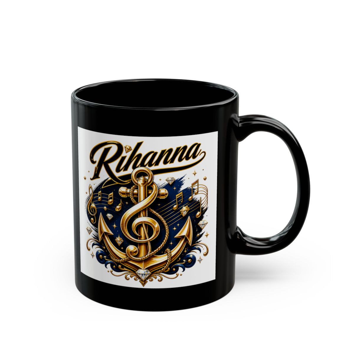 Rihanna "Rihanna" Black Mug