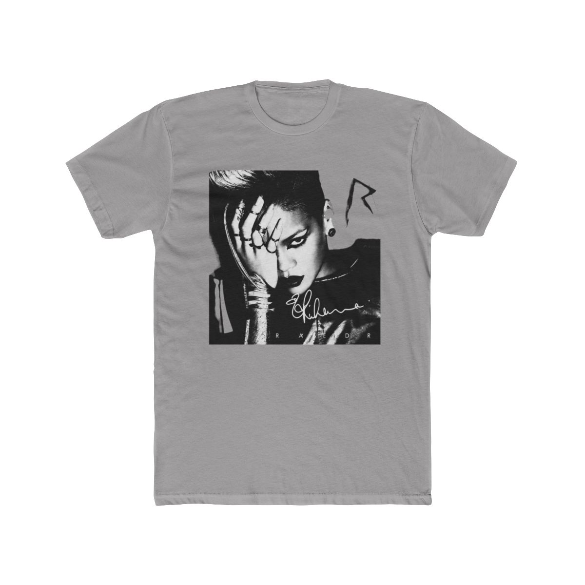 Rihanna Rated R Signature Cotton Black T Shirt Men S-345XL UR53A - alternate angle 2, merchandise