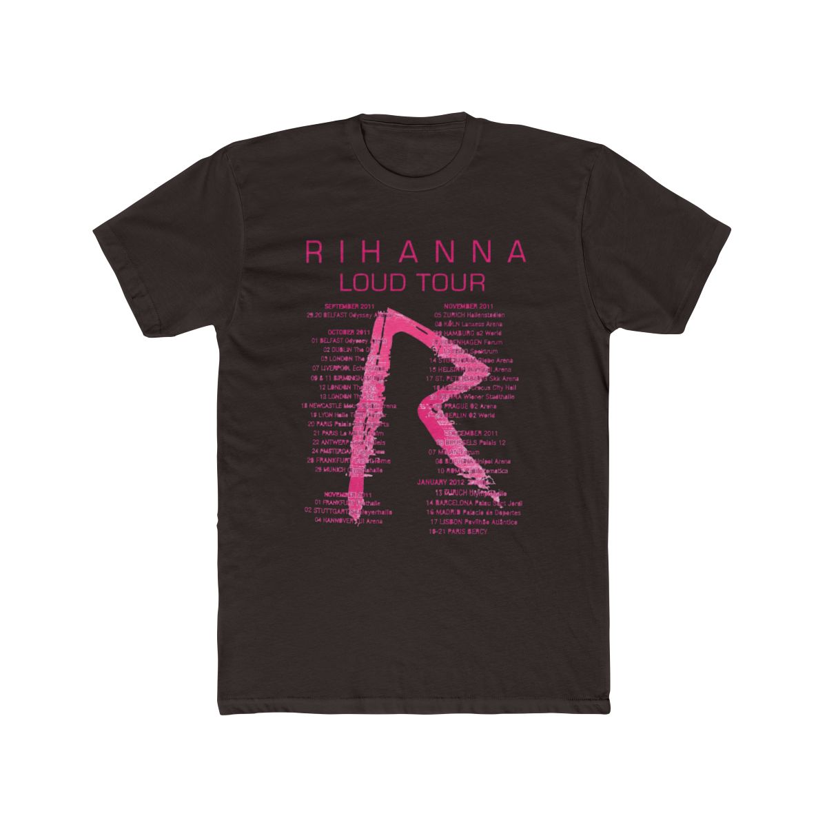 Preowned Rihanna Loud Tour T Shirt | Rihanna T Shirt | Festival - alternate angle 2, merchandise