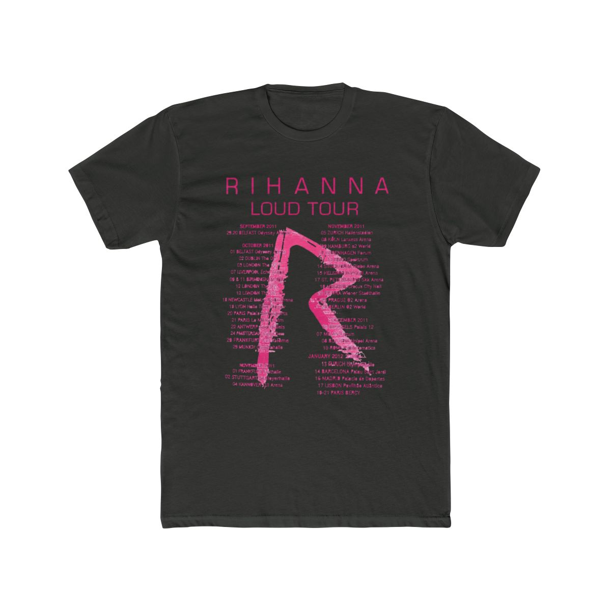 Preowned Rihanna Loud Tour T Shirt | Rihanna T Shirt | Festival - alternate angle 5, merchandise