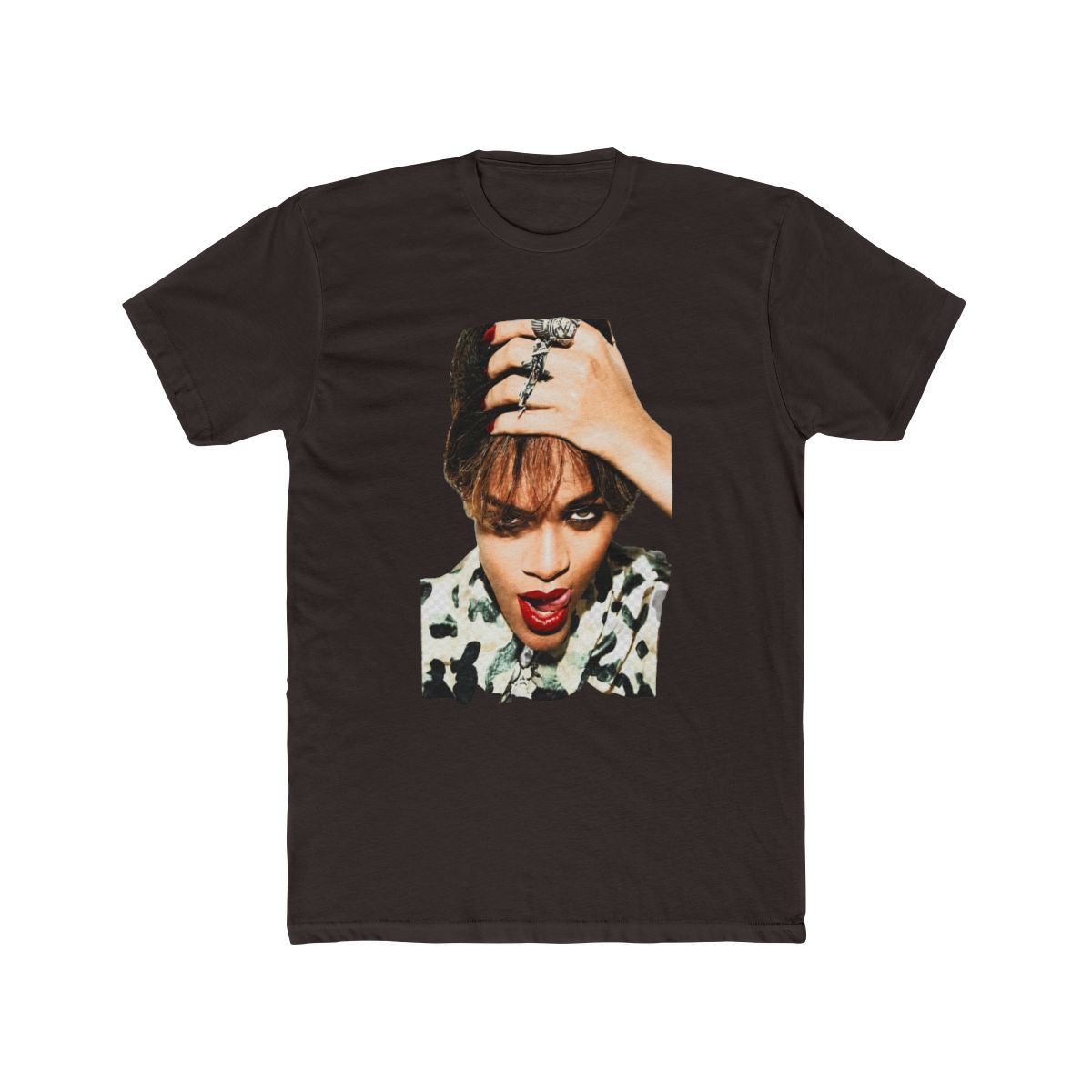 Rihanna merch white tee Graphic tee Unique... - alternate angle 2, merchandise