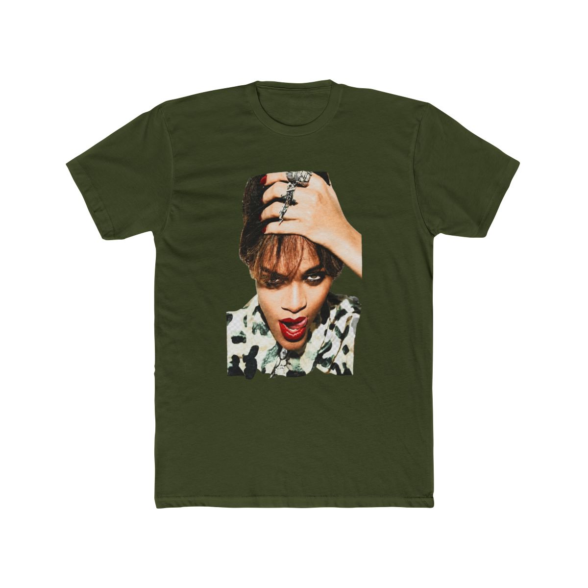 Rihanna merch white tee Graphic tee Unique... - alternate angle 5, merchandise